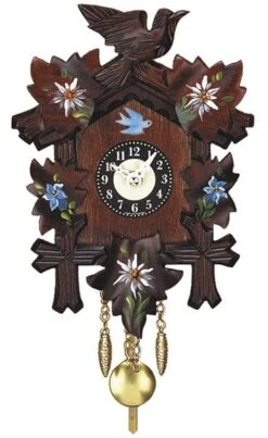 Coucou à Quartz Traditionnel Pour Enfants Oiseau Bleu