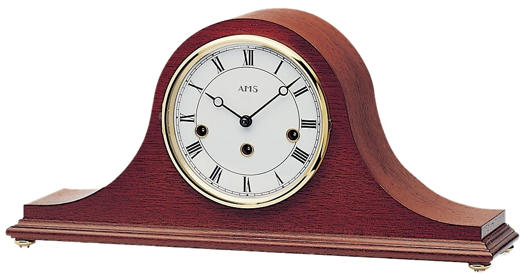 AMS Pendule à Poser Mécanique Cadran Blanc Sonnerie Westminster