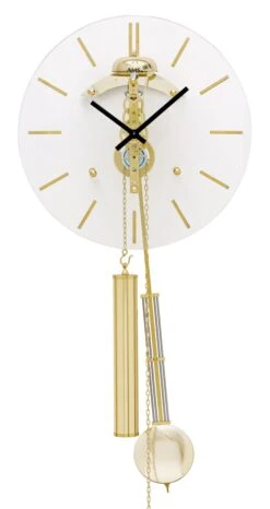 AMS Pendule Murale Mécanique En Laiton à Sonnerie