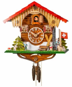 Coucou Mécanique 1 Jour Chalet Heidi 25 Cm