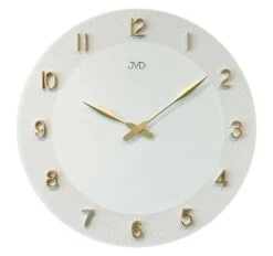 Horloge Murale En Bois Chiffres Arabes En Relief Ø 50 Cm