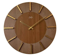 Horloge Murale En Bois Index En Relief Diametre 50 Cm
