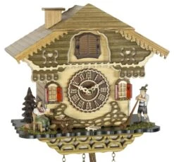 Coucou à Quartz Musical Chalet Musicien Traditionnel 23 Cm