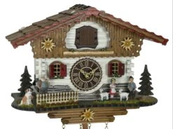 Coucou à Quartz Musical Chalet Petits Moutons 27 Cm