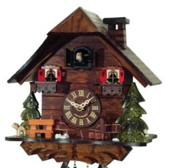 Coucou Chalet Ă Quartz Sapins 25,5 Cm