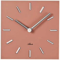 ATLANTA Petite Horloge Murale Moderne Orange