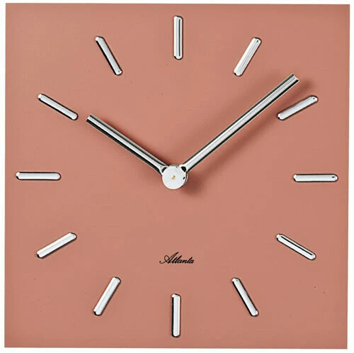 ATLANTA Petite Horloge Murale Moderne Orange