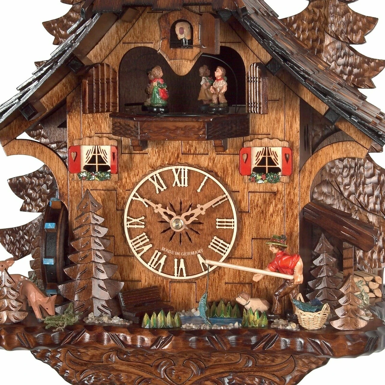 Coucou Mécanique 1 Jour Musical Pêcheur 34 Cm – Image 4