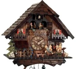 Coucou Mécanique 1 Jour Musical Enfants Cheval à Bascule 33 Cm