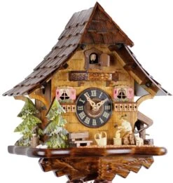 Coucou Mécanique Traditionnel 8 Jours Bûcheron 35 Cm
