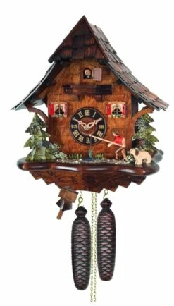 Coucou Mécanique 1 Jour Chalet Pêcheur 35 Cm