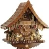 Coucou Mécanique 8 Jours Chalet Buveur De Bière Bûcheron 33 Cm