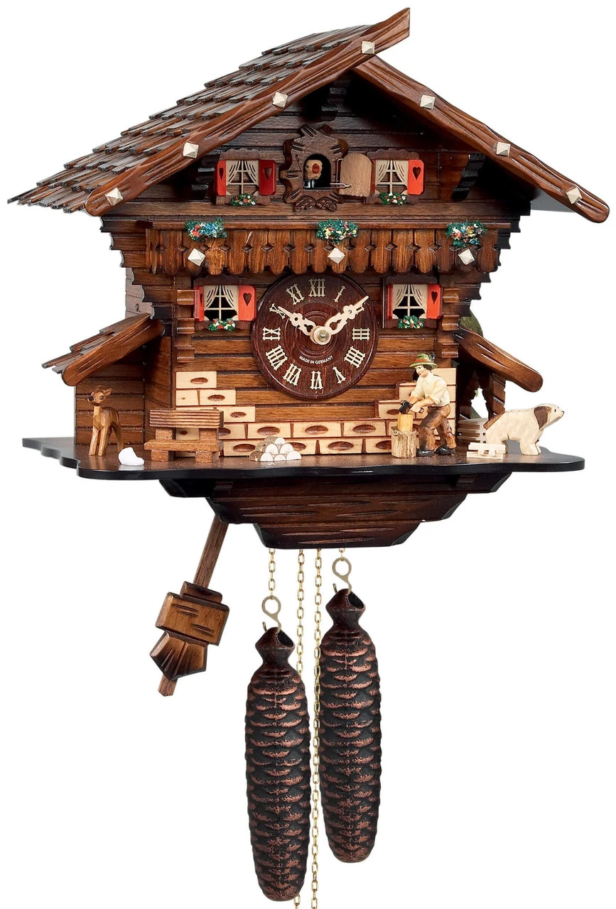 Coucou Mécanique Chalet 1 Jour Couleur Bois Naturel – Image 5