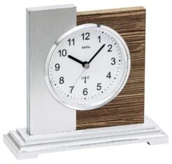 AMS Pendule Ă Poser Design En Bois Et Aluminium
