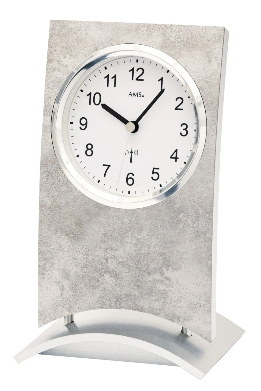 AMS Pendule à Poser Radio-pilotée En Bois Doré – Image 2