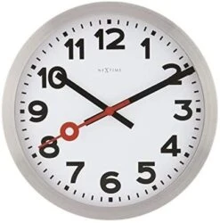 NeXtime Pendule Murale Silencieuse En Aluminium