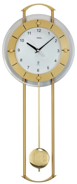 AMS Horloge Murale à Balancier En Laiton