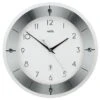 AMS Horloge Murale Radio-pilotée En Verre Et Aluminium