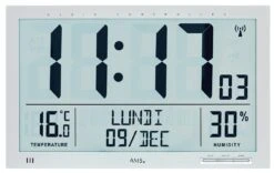 AMS Horloge Murale Digitale Affichage Complet Du Jour