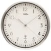 AMS Horloge Murale Ronde Radio-pilotée