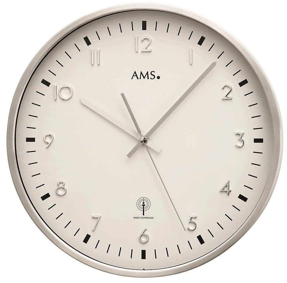 AMS Horloge Murale Ronde Radio-pilotée – Image 2