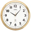 AMS Horloge Murale Ronde Radio-pilotée En Laiton