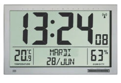 Horloge Murale Radio-pilotée Grand Affichage