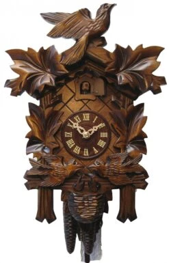 Coucou Mécanique Traditionnel 8 Jours Oiseau Animés 33 Cm