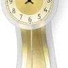 AMS Horloge Murale à Balancier Zig-zag Dorée