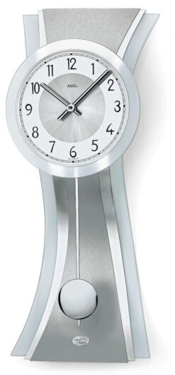 AMS Pendule Murale à Balancier Alu-zigzag