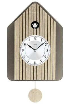 AMS Coucou Moderne Musical Couleur Bois Naturel De Sonoma