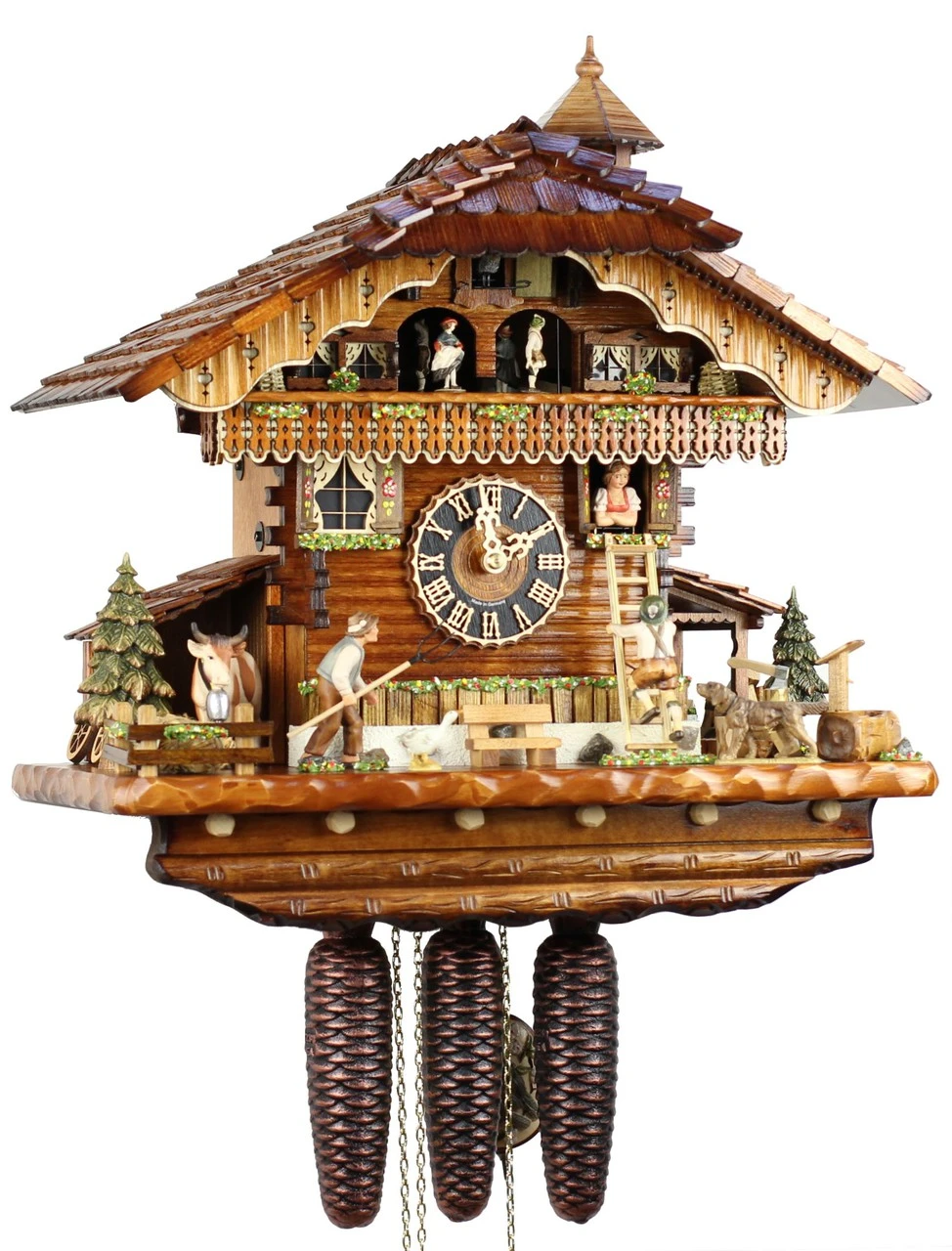 Coucou Chalet 8 Jours Musical Femme à La Fenêtre 46 Cm – Image 2