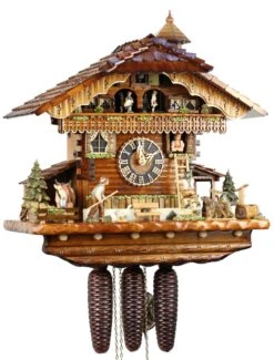 Coucou Chalet 8 Jours Musical Femme à La Fenêtre 46 Cm