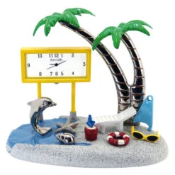 Pendule à Poser Miniature Thème Plage Bayard
