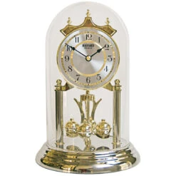 Pendule 400 Jours à Quartz Cadran Argenté Bayard 22 Cm