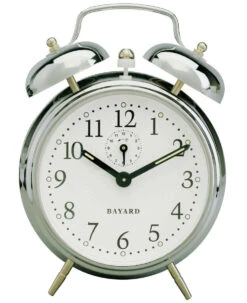 Réveil Mécanique Chromé Bayard