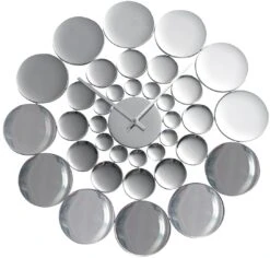 Horloge Murale Design Miroir En Aluminium