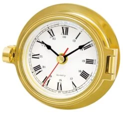 Pendule En Laiton Massif Style Marin