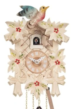 Coucou à Quartz Couleur Naturelle Oiseau Coloré 22 Cm