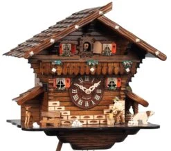 Coucou Mécanique Traditionnel Chalet 8 Jours Bucheron 30 Cm