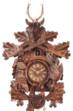 Coucou 1 Jour Ou 8 Jours Tête De Cerf écureuils Et Oiseau 60 Cm