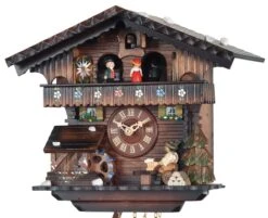 Coucou Chalet Musical 1 Jour Danseurs Roue Tournante 26 Cm