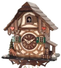 Coucou à Quartz Chalet Coeur De Forêt 23 Cm