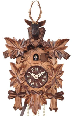 Coucou à Quartz à Mélodie "tête De Cerf" 30 Cm