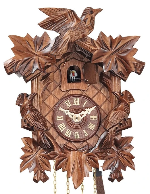 Coucou à Quartz à Mélodie "décor Champêtre" 22 Cm