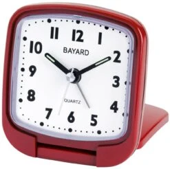 Réveil Rouge De Voyage Bayard Sonnerie Crescendo