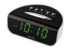 Réveil Matin Moderne Sur Secteur Lumière Verte