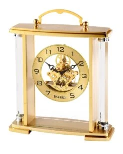 Pendule à Poser De Style Avec Colonnes Et Bélière Bayard