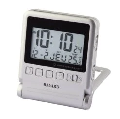 Réveil De Voyage Bayard Argenté éclairage Par Capteur