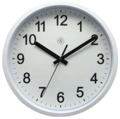 NeXtime Pendule Murale Silencieuse Ronde Blanche